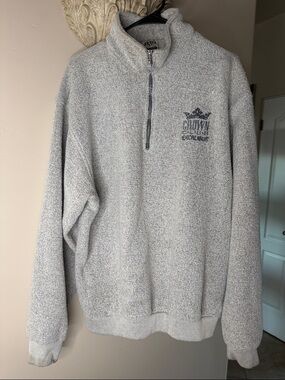 Gray Quarter-Zip Men's Sweater